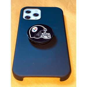 Pittsburgh Steelers Pop Up Phone Holder Stand Grip With Strong Adhesive Base